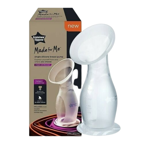 Tommee Tippee Manual Breast Pump used for expressing breast milk or catching let-down milk.