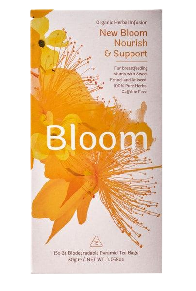 Solaris Bloom Breastfeeding tea to help support nursing mothers with a mix of natural herbs to boost lactation.
