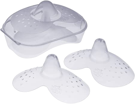 MAM Nipple Shields offer short-term support during breastfeeding by helping mothers who have difficulty latching baby.