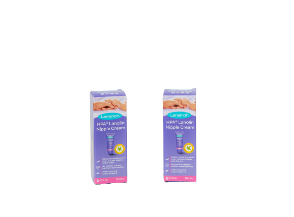 Lansinoh Nipple Cream for breastfeeding mothers to use whilst breastfeeding for sore or cracked nipples, 2 are shown.