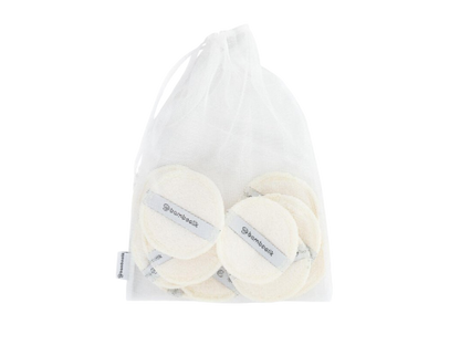 Bamboolik laundry bag used to wash breast pads separately in washing machine.