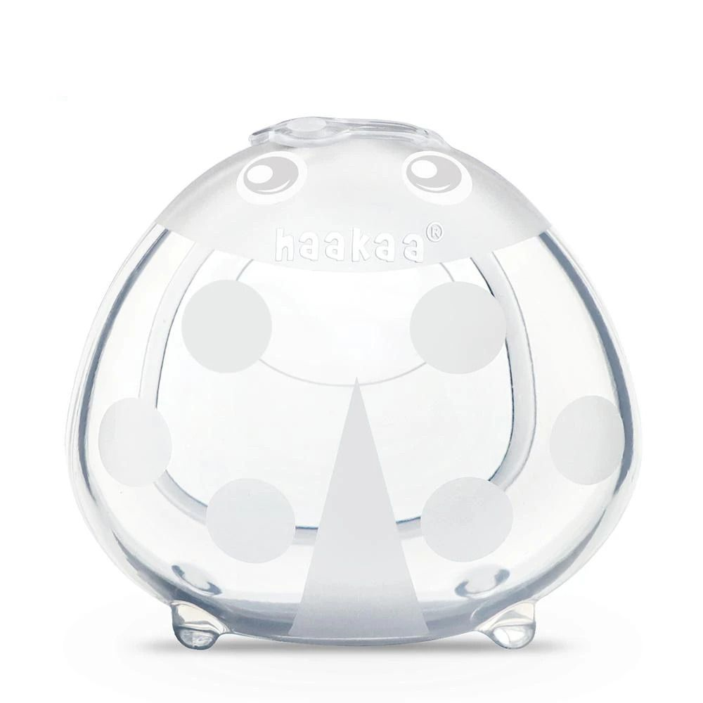 Haakaa Ladybug is a breast milk collector and a great way to discreetly collect milk inside your bra throughout the day.