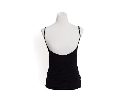 Breast Vest in Black shown on a manequin