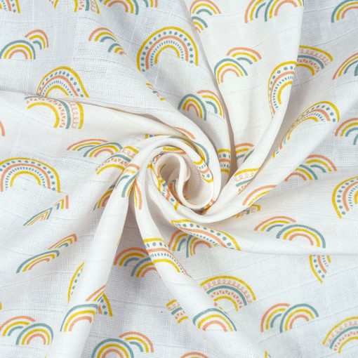 Muslin Cloth in rainbow print