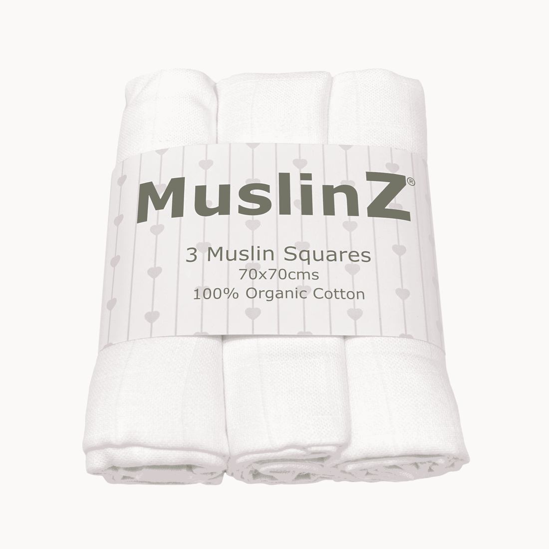 Organic Cotton Muslin Cloths-3 pack included By Muslin Z