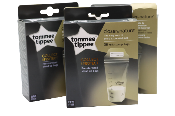 Tommee Tippee Milk Storage Bags are used for freezing pumped milk, easy to label and date, 36 included.