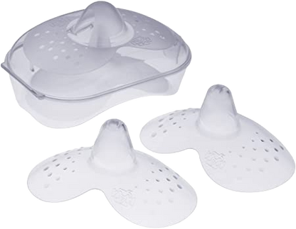 MAM Nipple Shields offer short-term support during breastfeeding by helping mothers who have difficulty latching baby.