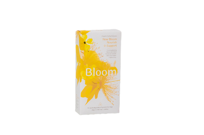 Solaris Bloom Breastfeeding tea to help support nursing mothers with a mix of natural herbs to boost lactation.