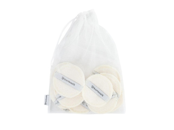 Bamboolik laundry bag used to wash breast pads separately in washing machine.