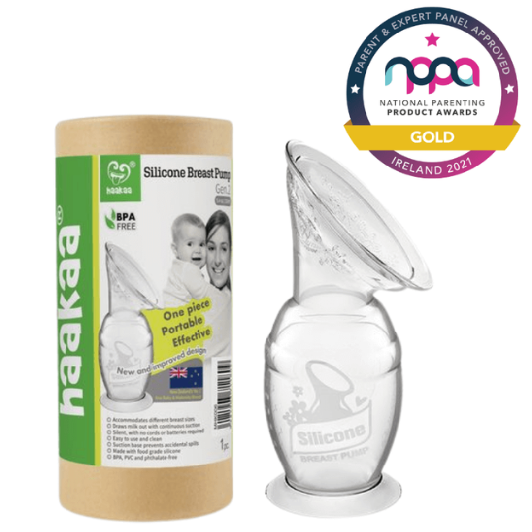 Haakaa Breast Pump is an award-winning manual breast pump to collect leaking milk or to pump breast milk