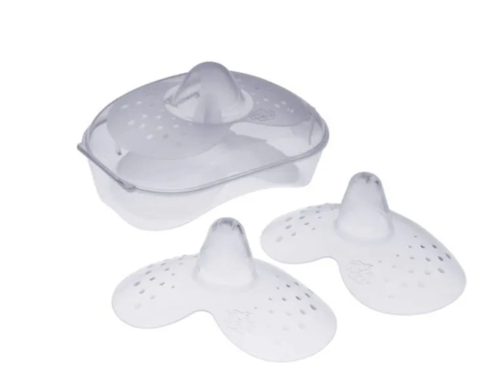 MAM Nipple Shields offer short-term support during breastfeeding by helping mothers who have difficulty latching baby.
